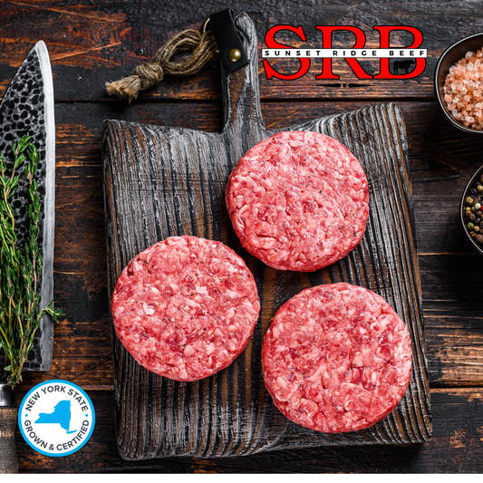 Steak Burger Patties quantity 8 - 1/4 pound patties (2lbs total)